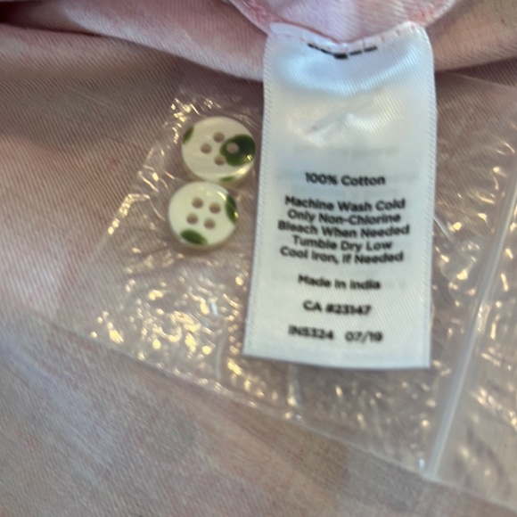 🎉Host Pick🎉Talbots Plus Petite Women’s Pink & Silver Polka Dot Shirt Size 1XP - Picture 11 of 12